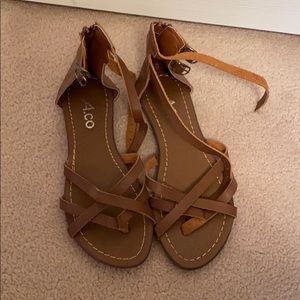 Brown female sandals